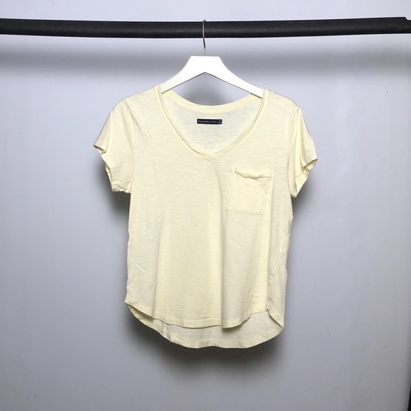 Yellow Abercrombie tee - Picture 1 of 1